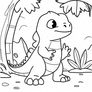 Charmeleon In A Jungle Coloring Page 42814-34190