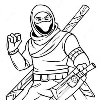 Fortnite Ninja Coloring Pages