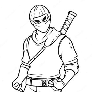 Fortnite Ninja Coloring Page 42853-34220