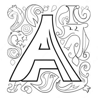 Colorful Aleph Bet Letters Coloring Page 42864-34232