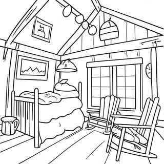 Cozy Cabin Coloring Page 4286-3541