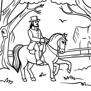 Sleepy Hollow Scene Coloring Page 42873-34236