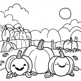 Sleepy Hollow Pumpkin Patch Coloring Page 42874-34238