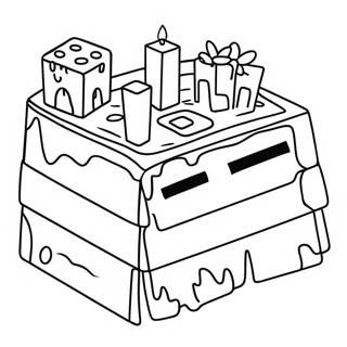 Minecraft Birthday Coloring Pages