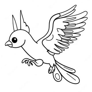 Majestic Phoenix In Flight Coloring Page 42894-34257