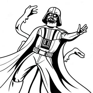 Darth Vader In Action Coloring Page 42914-34273