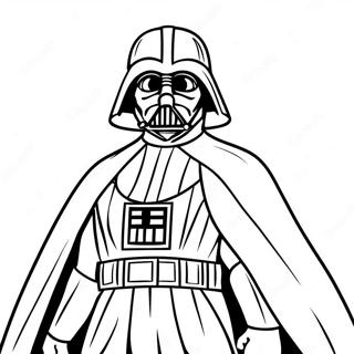 Darth Vader In Action Coloring Page 42914-34275