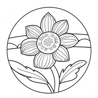 Nebraska State Flower Coloring Page 42933-34287