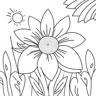 Beautiful Nebraska State Flower Coloring Page 42934-34295