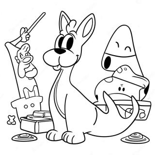 Rocko And Friends Adventure Coloring Page 42964-34314