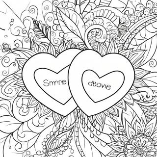 Soulmate Love Quotes Coloring Page 4296-3546