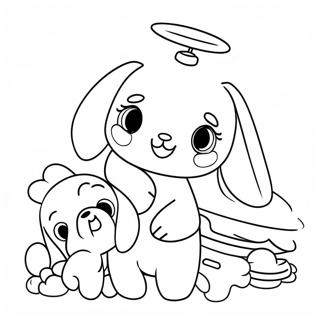 Cinnamoroll With Adorable Friends Coloring Page 42-35