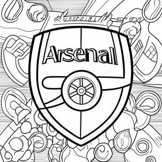 Arsenal Logo Coloring Page 43013-34362