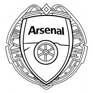 Arsenal Logo Coloring Page 43013-34364