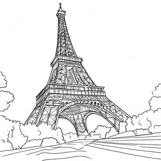 Eiffel Tower Coloring Page 43033-34366