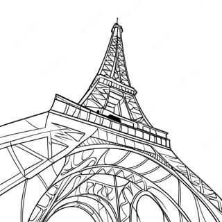 Eiffel Tower Coloring Page 43033-34367