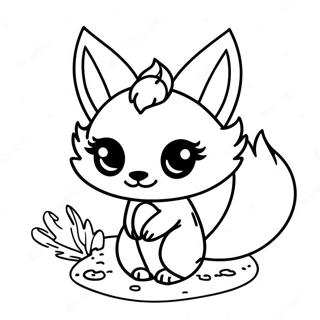 Cute Fox Anime Girl Coloring Page 43053-34391