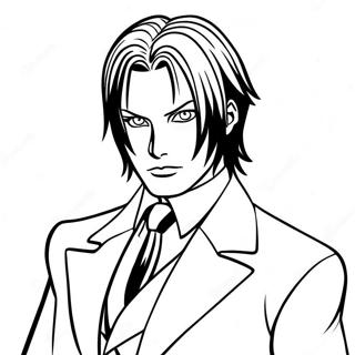 Sebastian Michaelis Elegant Pose Coloring Page 43084-34407