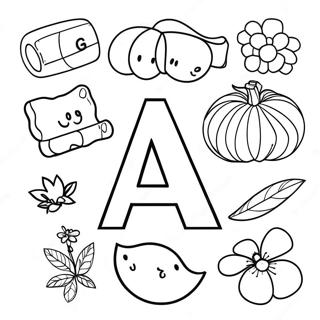 Montessori Alphabet Coloring Page 43094-34416