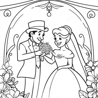 Disney Wedding Coloring Page 43103-34418