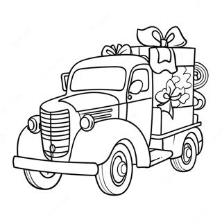 Christmas Truck Coloring Page 43113-34430