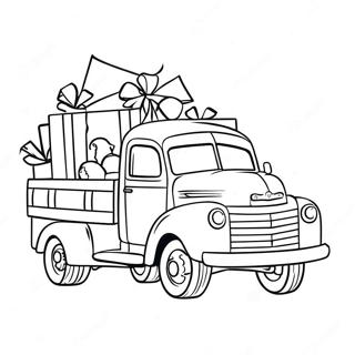 Christmas Truck Coloring Page 43113-34431