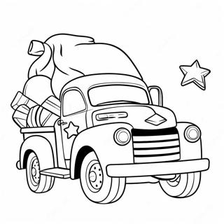 Christmas Truck Coloring Page 43113-34432