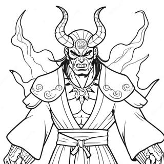 Muzan With Blood Demon Art Coloring Page 43134-34451