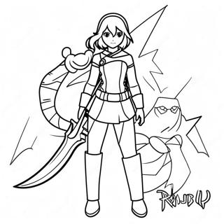 Rwby Coloring Page 43153-34463