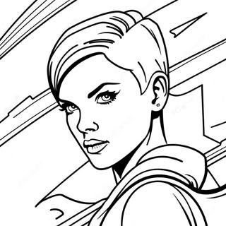 Ruby Rose In Action Coloring Page 43154-34465