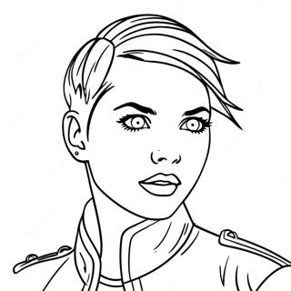 Ruby Rose In Action Coloring Page 43154-34466