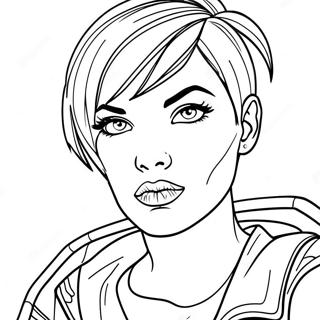 Ruby Rose In Action Coloring Page 43154-34468