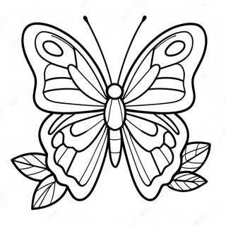 Colorful Leafwing Butterfly Coloring Page 43164-34472