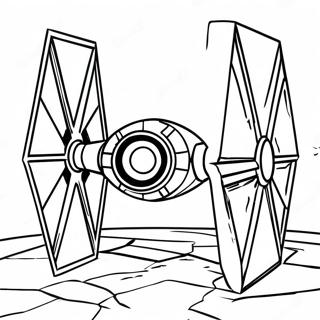 Tie Fighter Coloring Pages