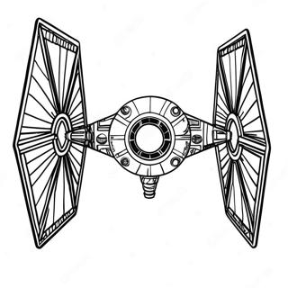 Detailed Tie Fighter In Space Coloring Page 43174-34479