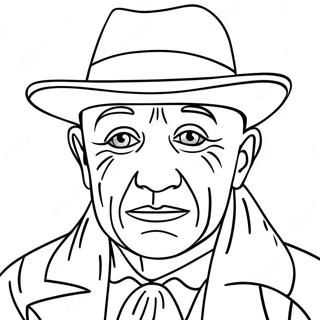 Pablo Picasso Coloring Page 43183-34490