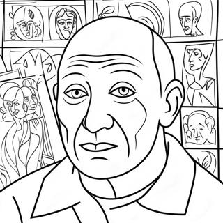 Pablo Picasso Coloring Page 43183-34492