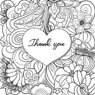 Thank You For Adults Coloring Pages