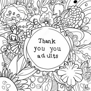 Thank You For Adults Coloring Page 43193-34494