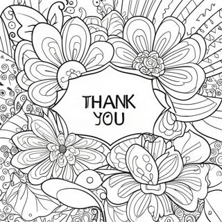 Elegant Thank You Card Coloring Page 43194-34505