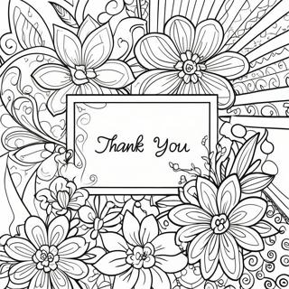 Elegant Thank You Card Coloring Page 43194-34507