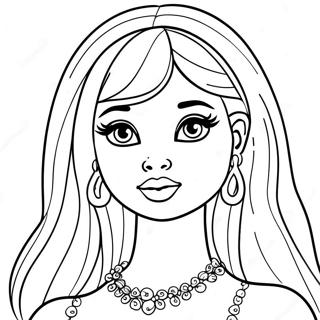 Black Barbie Coloring Pages