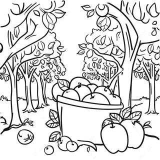 Apple Orchard Coloring Page 43213-34509