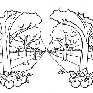 Apple Orchard Coloring Page 43213-34512