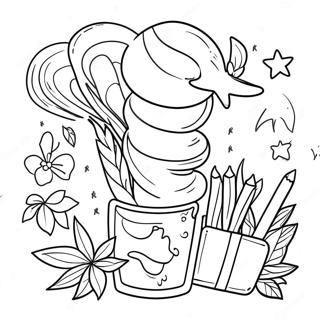 Colorful 420 Celebration Coloring Page 43224-34519