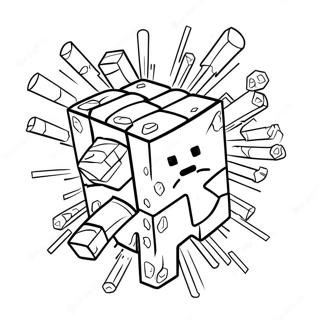 Explosive Minecraft Tnt Coloring Page 43244-34529