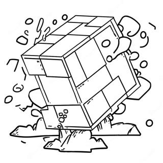 Explosive Minecraft Tnt Coloring Page 43244-34531