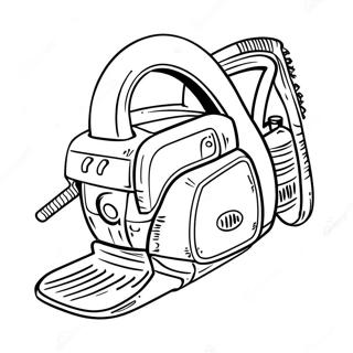 Chainsaw Coloring Page 43253-34545