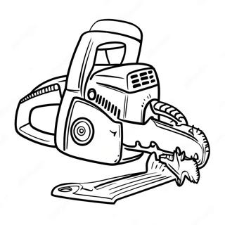 Chainsaw Coloring Page 43253-34546