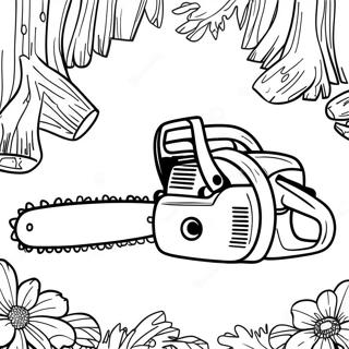 Chainsaw Coloring Page 43253-34548